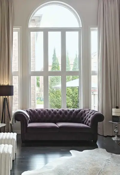 purple velvet tufted sofa, View more