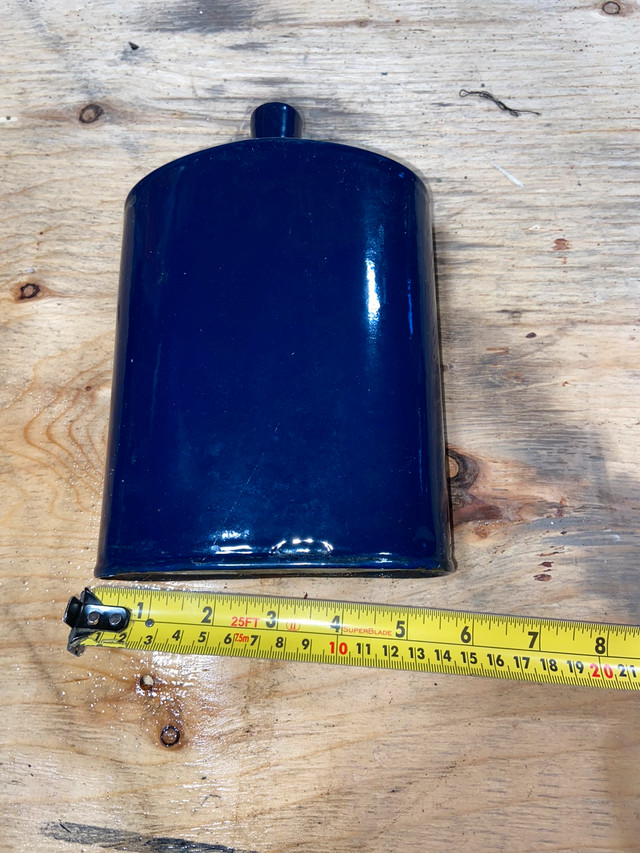 Blue tin bottle in Arts & Collectibles in Saskatoon - Image 4