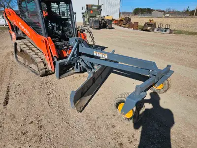 2023 Skid steer road grader - 8 ft blade - has 14 pin connector to control all functions with button...