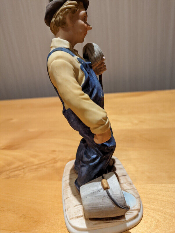 Man in overalls figurine - made in japan in Arts & Collectibles in Oakville / Halton Region - Image 3