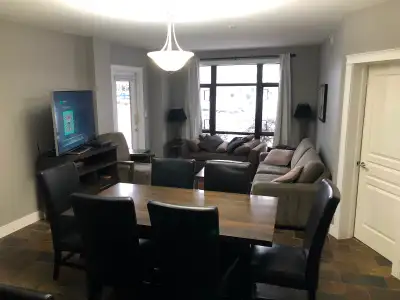 Beautiful 2br,2bath+den on ground floor a quite corner unit, fully furnished,underground parking and...