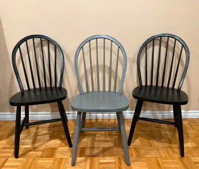 3x Solid Wood Chair, View more