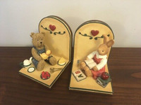 Child's Nephew Niece Daughter Son Teddy BEAR RABBIT Bookends