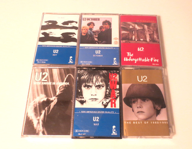 U2 and Peter Gabriel Cassette Tapes in Other in City of Halifax