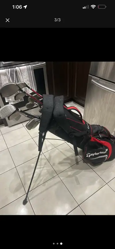 Taylor-Made Golf Bag with Golf Clubs, Including a Ping Putter, View more