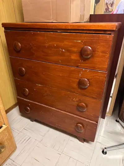 Vintage Homemade Chest of Drawers, View more
