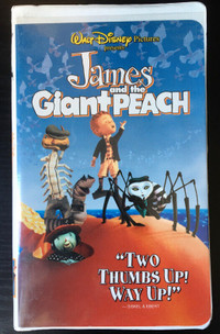 VHS - James and the Giant Peach (en anglais)