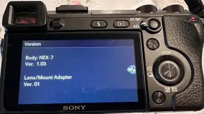 Sony NEX 7 Very Low Shutter Activations plus lens, View more