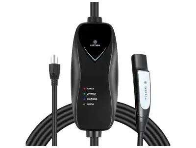This Lectron Level 1 EV charger is a reliable solution for charging your electric vehicle at home or...