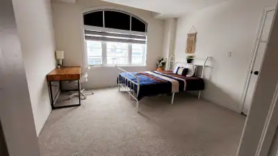 Private room for females available Furnished room with shared washroom Location is right next to go...