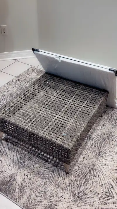 Patio Table with Glass top, View more