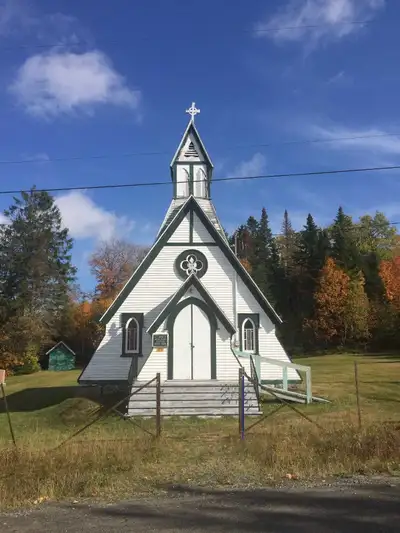 * 135 year old wood frame Church for sale. * Views of Lac Megantic Valley. * On 1 acre property. * H...