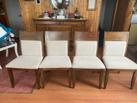 4 dining chairs, solid wood