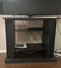 Black TV stand 