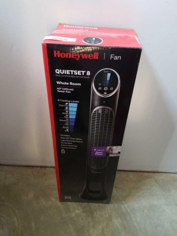 Honeywell HYF290B Quietset 8-Speed Whole-Room Tower Fan in Heaters, Humidifiers & Dehumidifiers in Burnaby/New Westminster