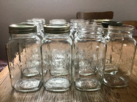 Canadian Made Quart size Mason Jars