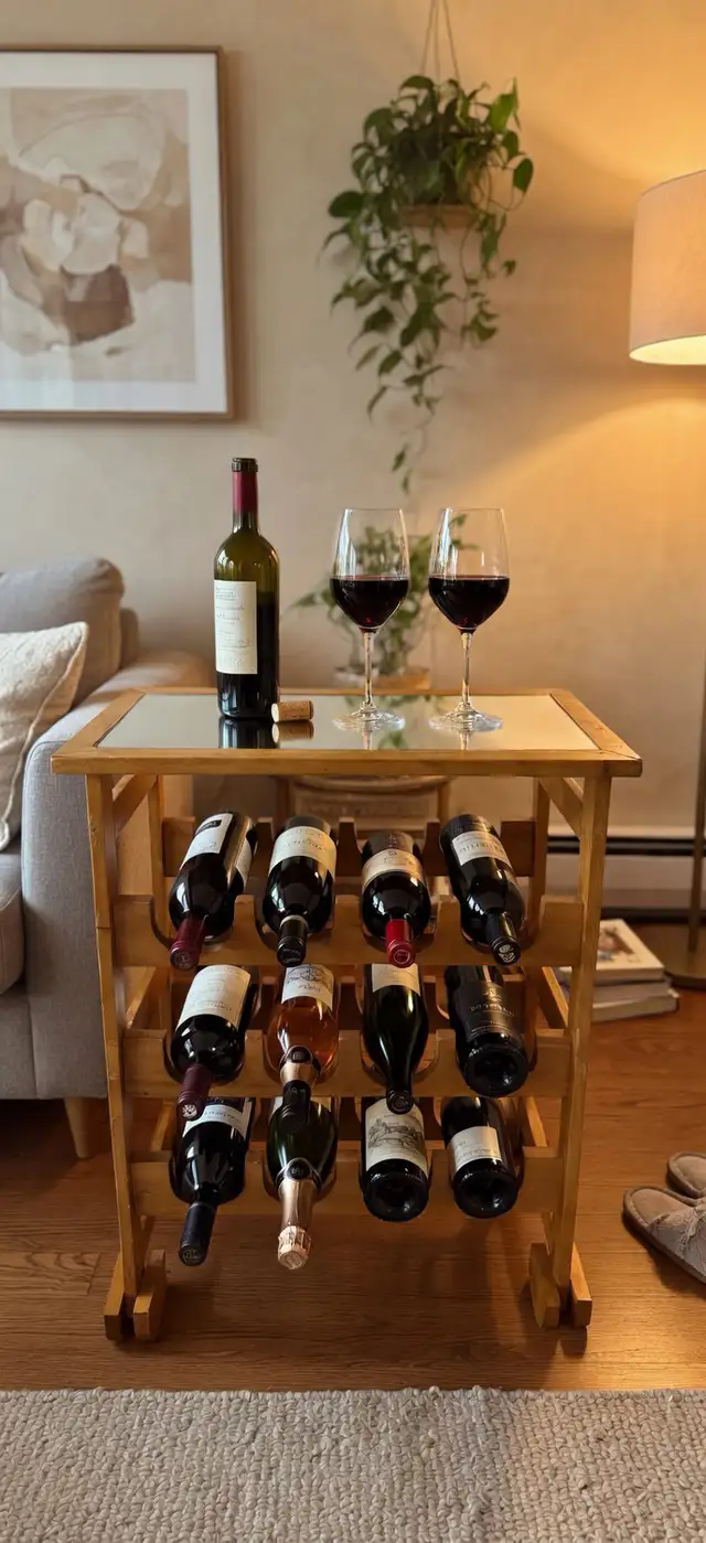 Wine Rack 12-Bottles with Mirror Top in Multi-item in Mississauga / Peel Region - Image 9