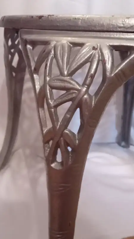 VINTAGE CAST IRON STOOLS in Patio & Garden Furniture in Barrie - Image 5