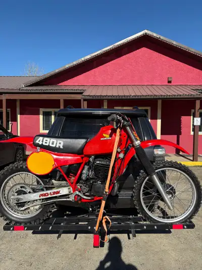 Restored. New plastics. Engine rebuild. Aftermarket pipe. New tires new seat cover. New air fainter....