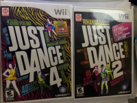 Nintendo Wii - Just dance 4 & Just Dance 2
