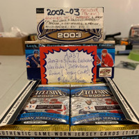 2002-03 Pacific Exclusive WAX PACKS $6.50 ea Hockey Showcase 330