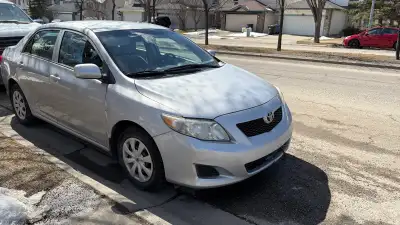 2009 Corolla CE Trim 4cyl 1.8L FWD LOW KM 184,000 only Active Status, HAIL DAMAGE claimed. Please re...