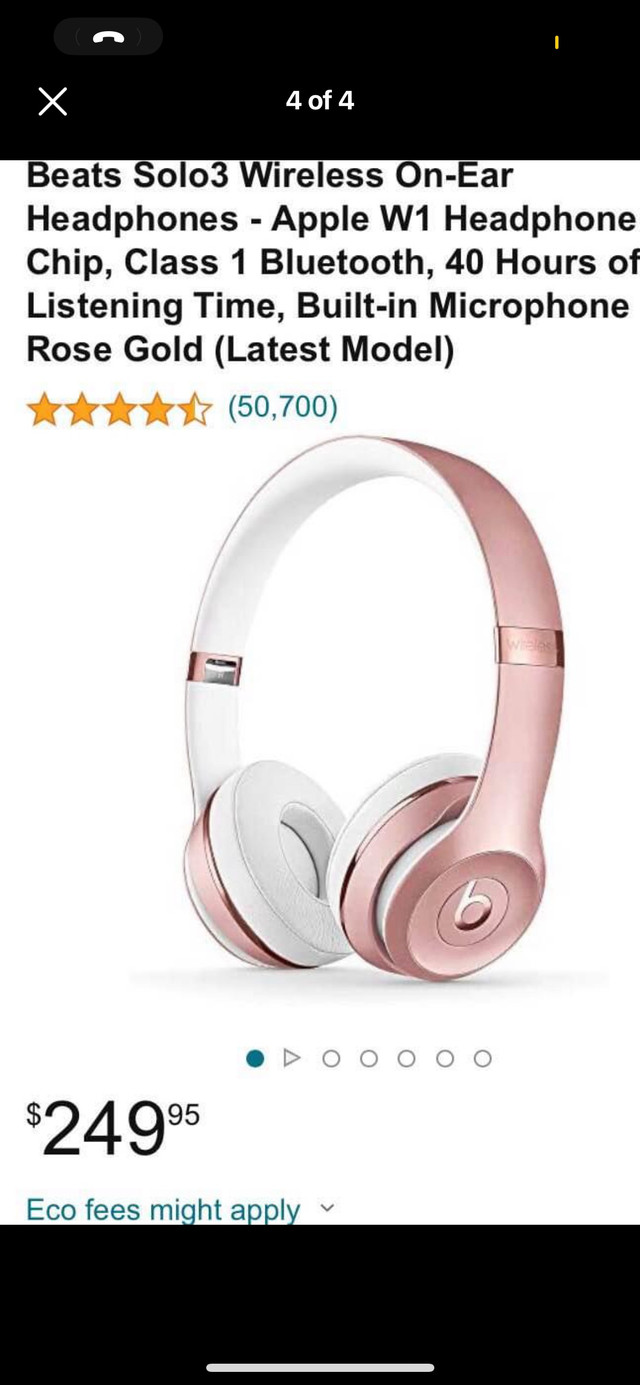 Brand new Beats by Dre solo 3 - Purchase receipt available.  in Headphones in City of Halifax - Image 4