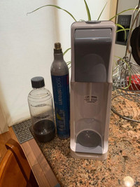 Soda Stream with CO2 and Bottle