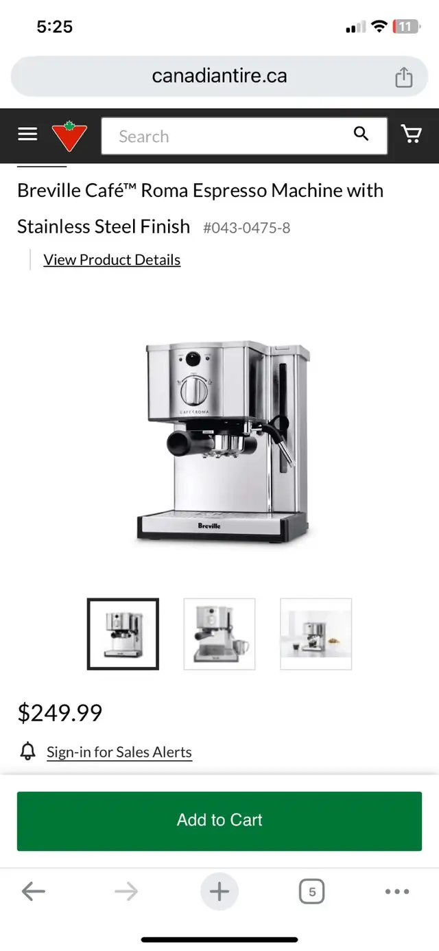 Breville café Roma espresso machine 63009267251969124