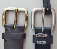 Lot of (2) Levi's 40/42 Leather Belts; Your Choice; Louisbourg