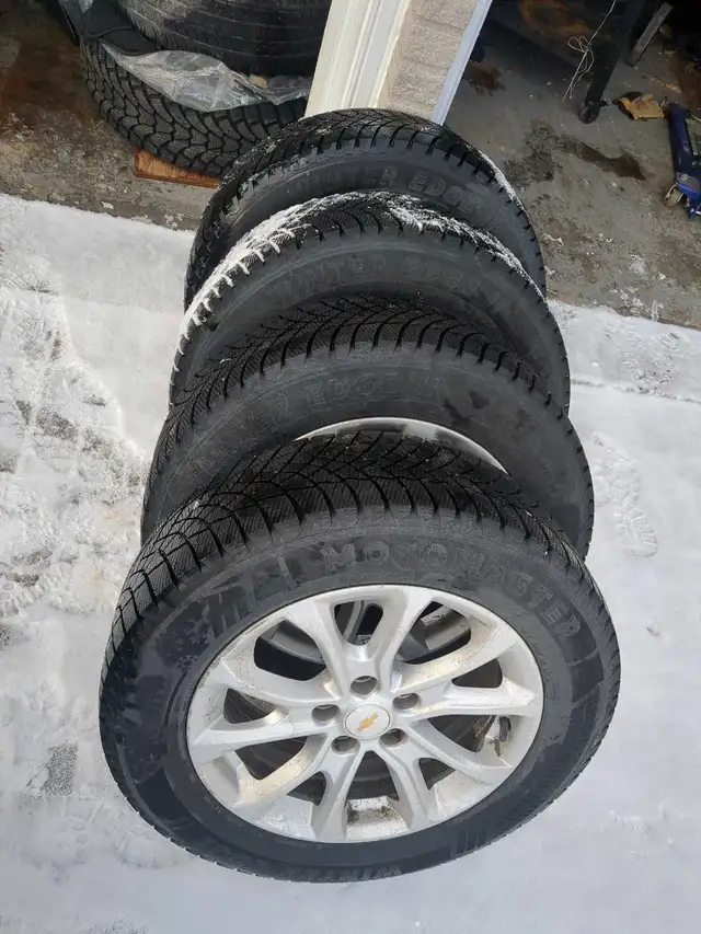 5x114.3 snow tires and rims  will work 5x115 in Tires & Rims in Brockville - Image 2