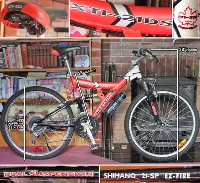 Vélo montagne 26" double suspension cadre-Y vintage 90e NEUVE, View more