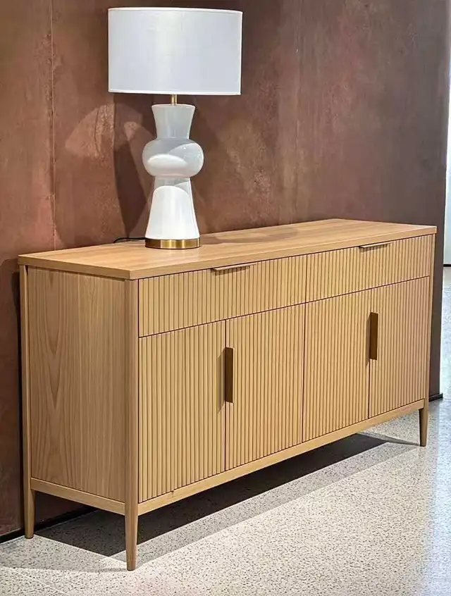 Solid Wood Fluted Sideboard Cabinet in Dressers & Wardrobes in Markham / York Region - Image 11