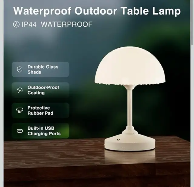 Dawnwake Mushroom Table Lamp, Bedside Lamps for Bedrooms in Indoor Lighting & Fans in Kitchener / Waterloo - Image 4