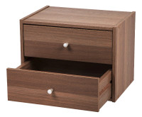 Iris Ohyama Stack Box Draw Modular Wood with 2 Drawers not Ikea