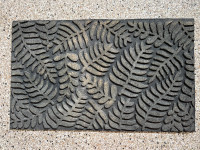 Fern pattern door mat