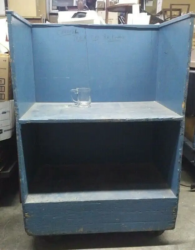 Antique Printing Press Room Rolling Cart - Wood | Arts & Collectibles ...