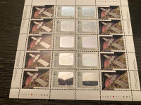 Canada in Space Hologram 42 Cent Stamp Block 1992 MNH