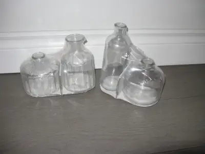 Clear Glass Flower Bud Vases lot of 4 New, View more