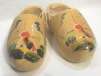 Vintage Wooden Clog Shoes (Child Sized) - Made in Holland (1980)