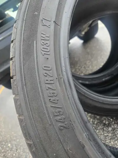 Used lightly for 2 summers Set of 4 5/16 tread on all tires 245/45/r20 No holes no patches D.o.t-202...