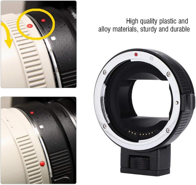 EF-NEX II Mount Lens Adapter Auto Focus Converter Canon to Sony in Cameras & Camcorders in Markham / York Region - Image 3