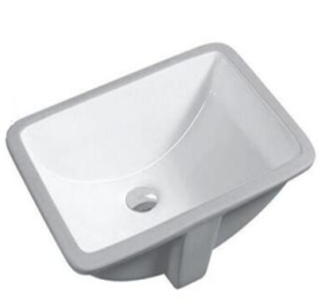 Undermount White Ceramic Sink in Plumbing, Sinks, Toilets & Showers in Edmonton