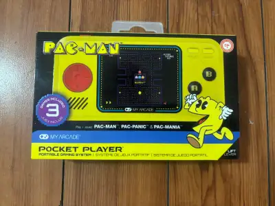 Relive the arcade magic with this My Arcade Pac-Man Pocket Player, a compact and fully playable hand...