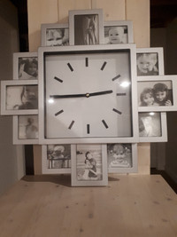 Horloge cadre photos