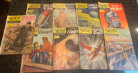 Classic  Illustrated Comics - Sold As a Lot of 9  (note cond)
