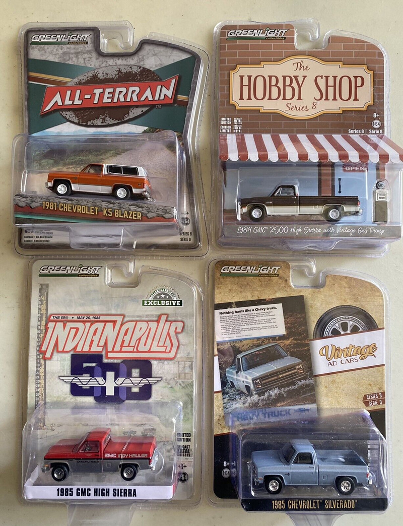 Chevrolet Chevy GMC pickup trucks 4-Lot in 1/64 , used for sale  
