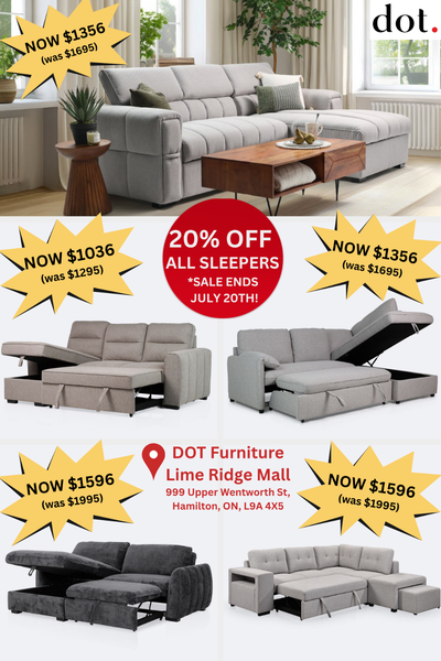 SALE! Sleeper Sectionals with Pull-Out Bed & Storage Chaise, View more