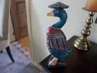 CANARD DÉCORATIF EN BOIS