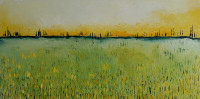 Original Painting - A Bright And Happy Meadow
